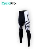 ZWART-WIT DAMES FIETSTIGHTS - HERFST CycloPro damesfietsbroek Sans S 