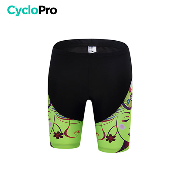 Damesfiets-/MTB-koersbroek - Green+ CycloPro XS dameskoersbroek Zonder 