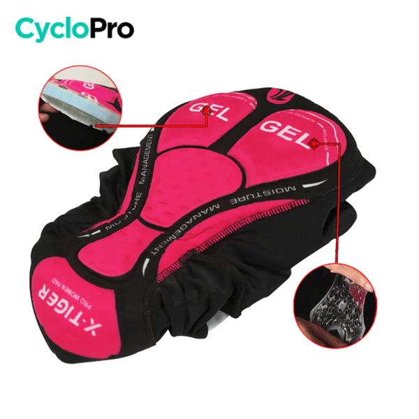 Cuissard Vélo de Route à Fleurs - Confort+ - Destockage Tenue de cyclisme été GT-Cycle Outdoor Store 