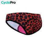 ABSOR+ RODE LEOPARD MTB/FIETSBROEK - DAMES Schokabsorberende broek I*Love*Cycling Store 