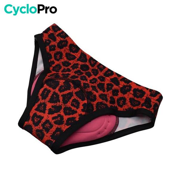 ABSOR+ RODE LEOPARD MTB/FIETSBROEK - DAMES Schokabsorberende broek I*Love*Cycling Store 