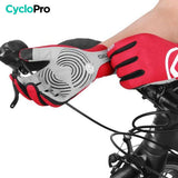 Herfstfietshandschoenen Rood - Skin+ CycloPro fietshandschoenen 