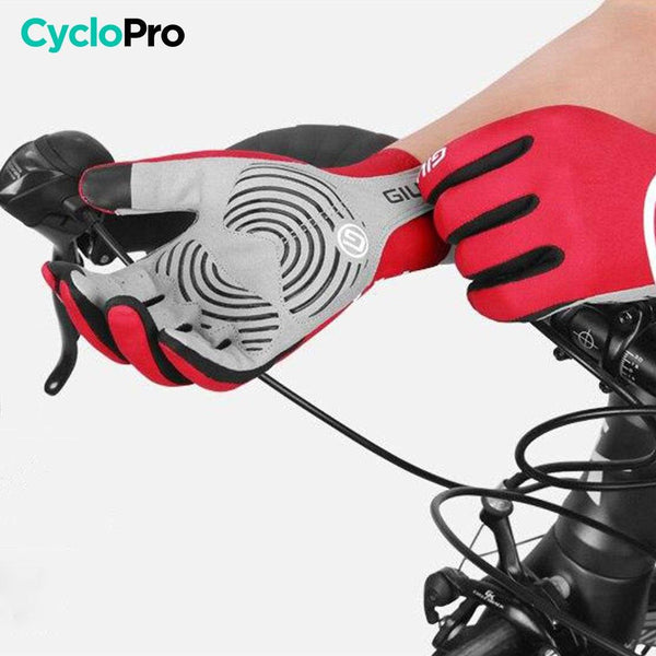 Herfstfietshandschoenen Rood - Skin+ CycloPro fietshandschoenen 