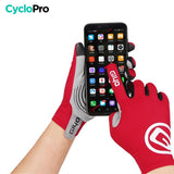 Herfstfietshandschoenen Rood - Skin+ CycloPro fietshandschoenen 