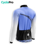 LANGE HERFST BLAUWE FIETSJERSEY - TRACE+ CycloPro herfstwielertrui 