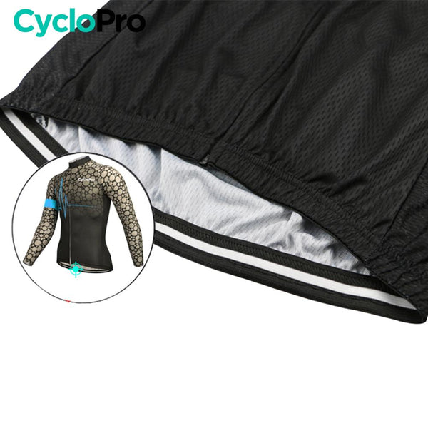 LANGE BLAUWE FIETSJERSEY - HERFST - PULSATION+ Lange jersey voor heren GT-Cycle Outdoor Store 