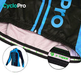 LANGE BLAUWE FIETSJERSEY - WINTER - FLASH+ Thermojersey heren GT-Cycle Outdoor Store 