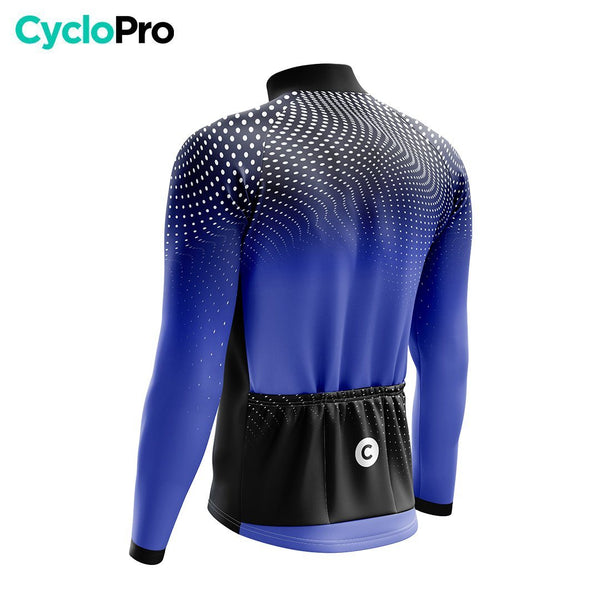 LANGE BLAUWE WINTERFIETSJERSEY - COCCINELLE+ Thermojersey heren GT-Cycle Outdoor Store 