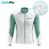 LANGE GROENE WINTERFIETSJERSEY - CUBIC+ Thermojersey heren GT-Cycle Outdoor Store 
