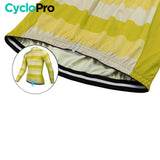 LANGE GELE FIETSJERSEY - WINTER - ÉVASION+ Thermojersey heren GT-Cycle Outdoor Store 