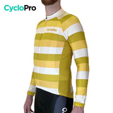 LANGE GELE FIETSJERSEY - WINTER - ÉVASION+ Thermojersey heren GT-Cycle Outdoor Store 