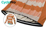 LANG ORANJE FIETSJERSEY - WINTER - ÉVASION+ Thermojersey heren GT-Cycle Outdoor Store 
