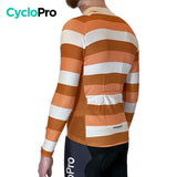 LANG ORANJE FIETSJERSEY - WINTER - ÉVASION+ Thermojersey heren GT-Cycle Outdoor Store 