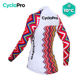 LANG ROZE FIETSJERSEY - HERFST - MOSAIC+ jersey met lange mouwen voor dames GT-Cycle Outdoor Store 