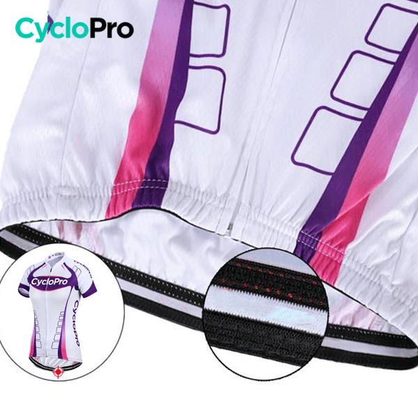 Maillot Vélo de Route Violet - Confort+ Tenue de cyclisme été Tamecco 