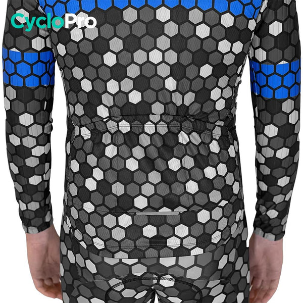 Herfstfietsoutfit heren Blauw - Atmosphère+ herfstfietsoutfit GT-Cycle Outdoor Store 