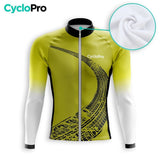 TENUE CYCLISTE AUTOMNE HOMME JAUNE - TRACE+ tenue cyclisme homme CycloPro 