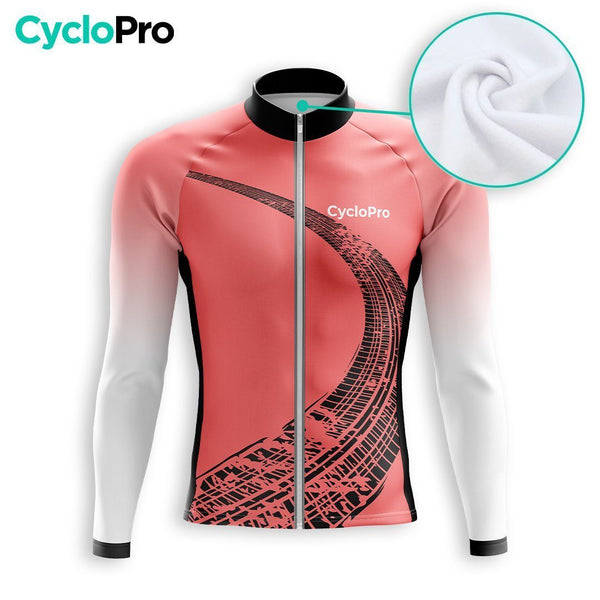 TENUE CYCLISTE AUTOMNE HOMME ROUGE - TRACE+ tenue cyclisme homme CycloPro 