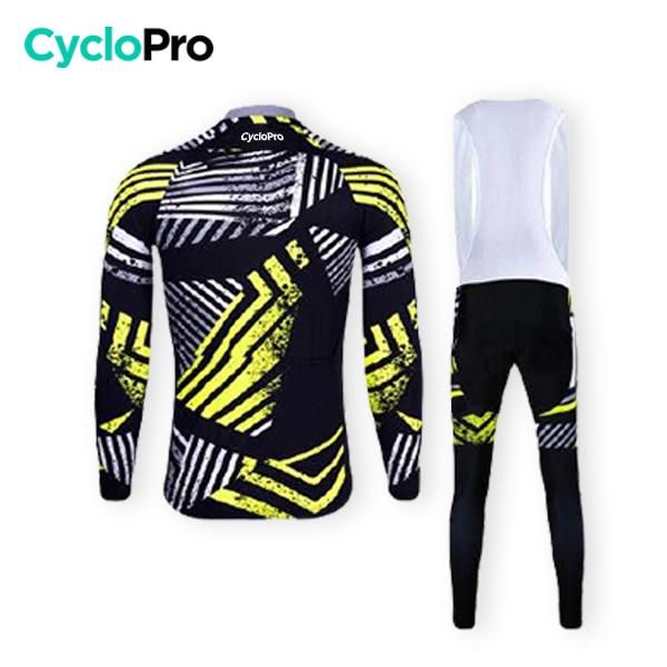 TENUE CYCLISTE AUTOMNE JAUNE - DIRTY+ tenue de cyclisme CycloPro 