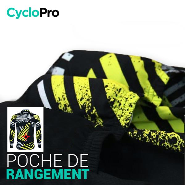 TENUE CYCLISTE AUTOMNE JAUNE - DIRTY+ tenue de cyclisme CycloPro 