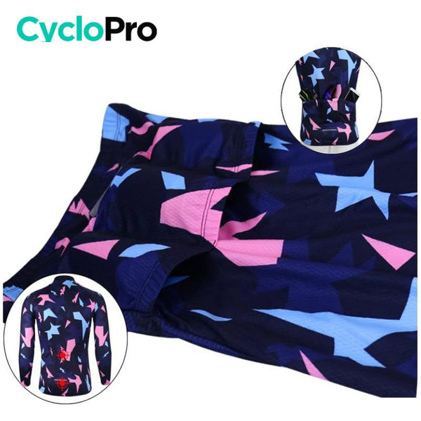 Tenue cycliste automne Rose et bleue - Origami tenue cyclisme homme GT-Cycle Outdoor Store 