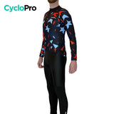Rood-blauwe herfstfietsoutfit - Origami+ herenfietsoutfit GT-Cycle Outdoor Store 
