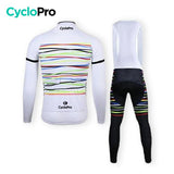 WITTE WINTERFIETSOUTFIT - HAPPY+ CycloPro fietsoutfit 