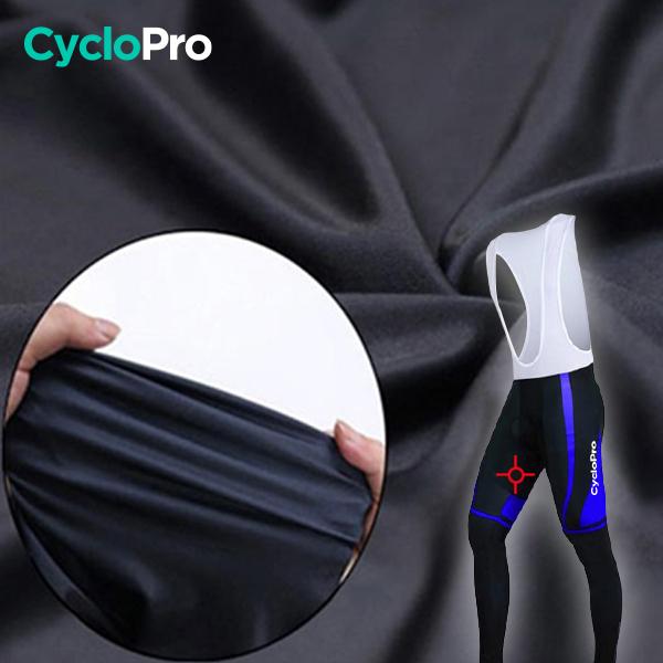 TENUE CYCLISTE HIVER BLEUE - ABSTRACT+ tenue cyclisme homme CycloPro 