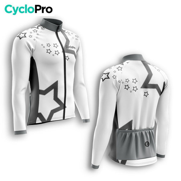 WITTE WINTERFIETSOUTFIT HEREN - STAR+ CycloPro herenfietsoutfit 