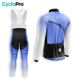 WINTERFIETSOUTFIT HEREN BLAUW - TRACE+ herenfietsoutfit CycloPro 