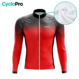 TENUE CYCLISTE HIVER HOMME ROUGE - COCCINELLE+ tenue cyclisme homme CycloPro 