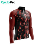 TENUE CYCLISTE HIVER ROUGE - COMMANDEUR tenue de cyclisme CycloPro 