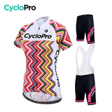 DAMES FIETSOUTFIT - ZIGZAG+ CycloPro zomerfietsoutfit 