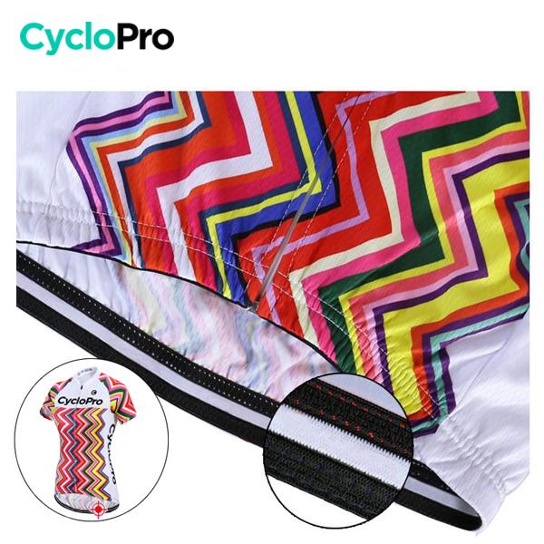 DAMES FIETSOUTFIT - ZIGZAG+ CycloPro zomerfietsoutfit 