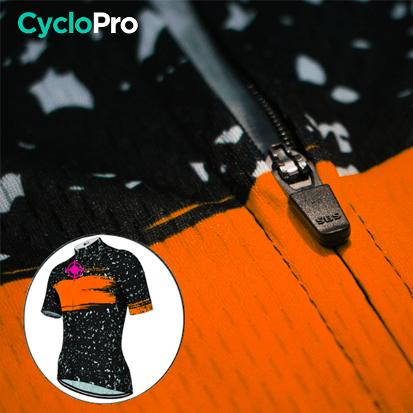 Oranje Fietsoutfit - Galaxy+ Zomerfietsoutfit GT-Cycle Outdoor Store 