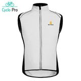 Winddicht en reflecterend fietsjack - CLEARANCE Cyclo Pro Sleeveless Beige XXXL 