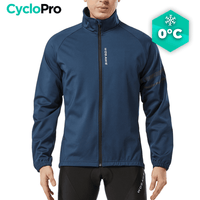 Blauw thermisch fietsjack - Mountain - CLEARANCE CycloPro M thermisch fietsjack 